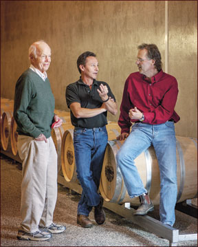 John and Doug Shafer with Elias Fernandez, Shafer Vineyards, Napa Valley